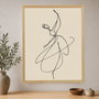 Wallity Pintura Decorativa en Lienzo Enmarcada 70 x 95 cm